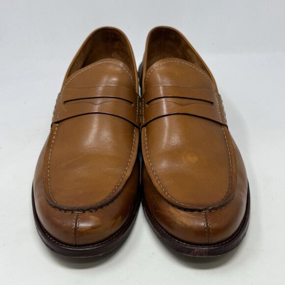 Tangier Penny Loafers Mens 11.5 Brown Leather Slip On Shoes Dress Casual Italian main image 11